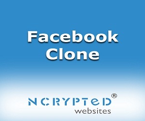 Show facebook clone from ncrypted