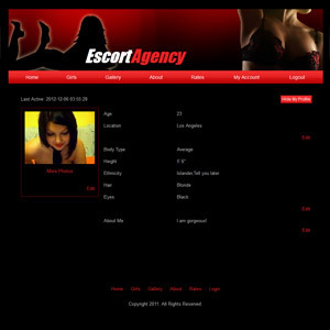 Show escort agency and directory script